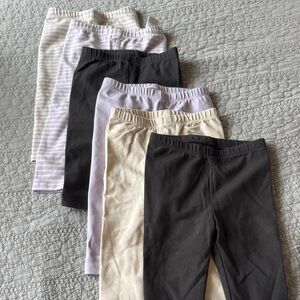 Hanna Andersson Kids Leggings - Black, Gray, Cream, White